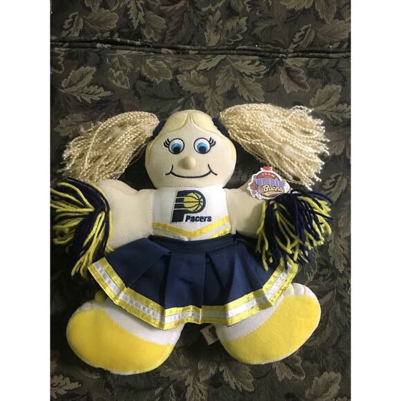 Jumpin Beans Other - Jumpin Beans Pacers NBA Cheerleader Plush Doll 12" Tall Collectible Team